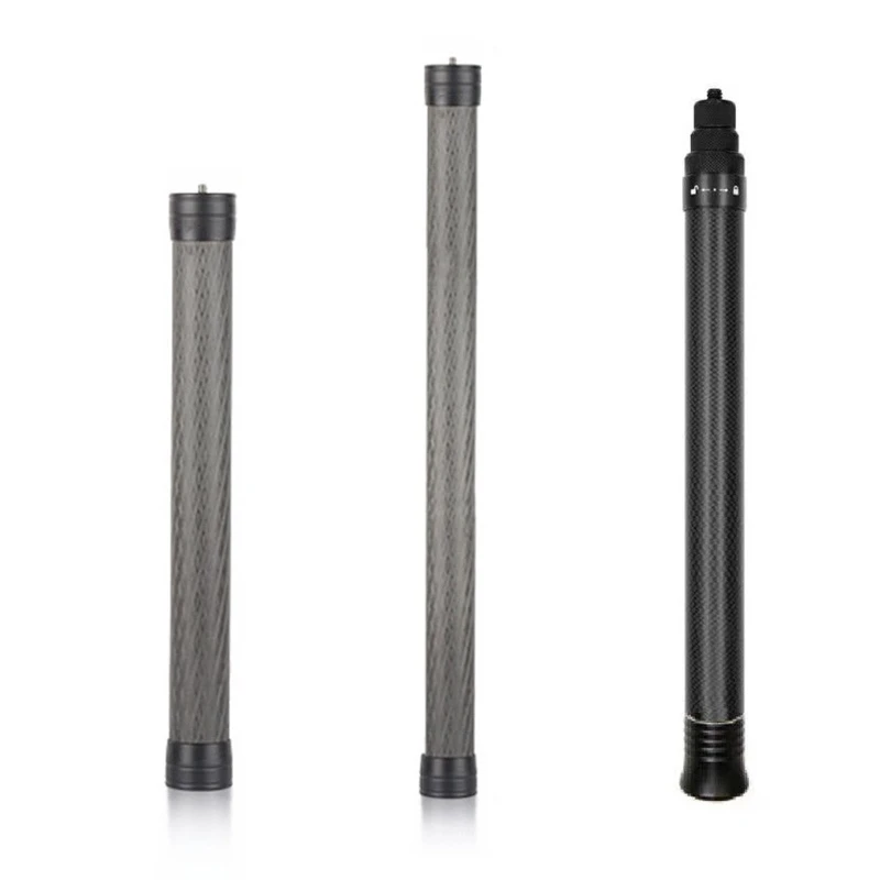 Gimbal Camera Extension Rod 1/4" Screw Carbon Fiber Extension Rod Handheld Grip Monopod Pole for Tripod Stabilizer camera gimbal stabilizer