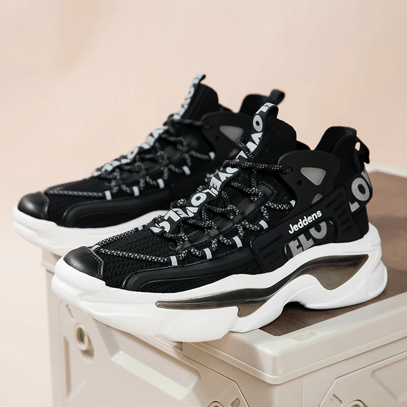 

Versatile Chunky Sneakers Men High-quality Leisure Sports Shoes Breathable Fitness Jogging Shoes Thick Soled Dad Shoes Male