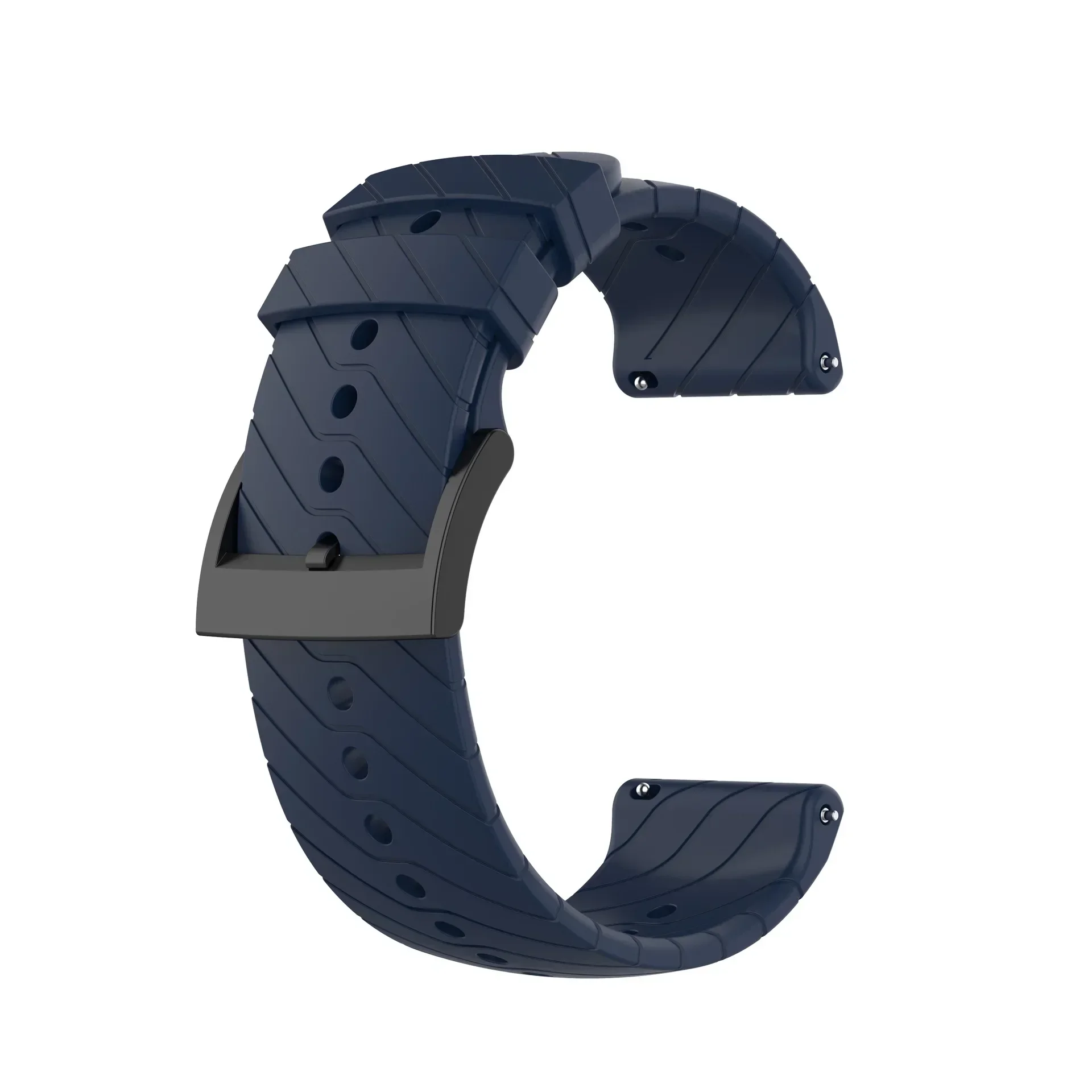 Premium 24mm Silicone Smartwatch Wristband Strap