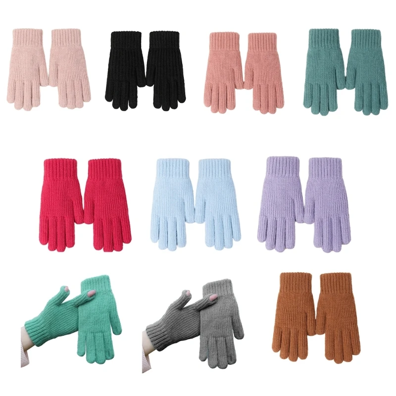 

Winter Hand Warmer Soft Knit Gloves Breathable Hiking Walking Screentouch Gloves