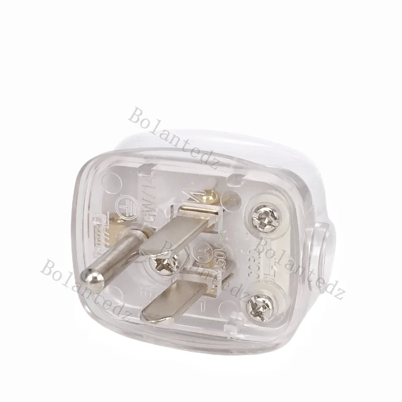 DIY Rewire 3 Pins US Plug 10Amp 250V Male Socket Electrical Wire Connect AC Power Adapter Detachable