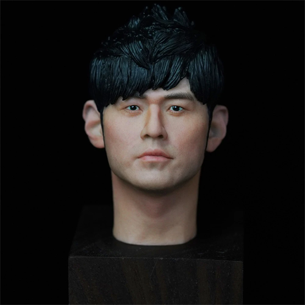 

Ручная роспись Азиатский красивый Takeshi Kaneshiro голова скульптура резьба модель для 12-дюймовых экшн-фигурок аксессуары