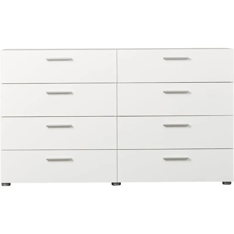 8/4 Drawer Dresser Cabinet Storage Solid Wood Home Furniture for Guest Room Bedroom Modern Style High Gloss Finish Easy Assembly 244 JFurnitures 2026