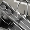 New Kitchen Seasoning Shelf Wall-mounted Free Punching Space Aluminum Knife Holder Chopsticks Storage Condiment Kitchen Shelf 45 5