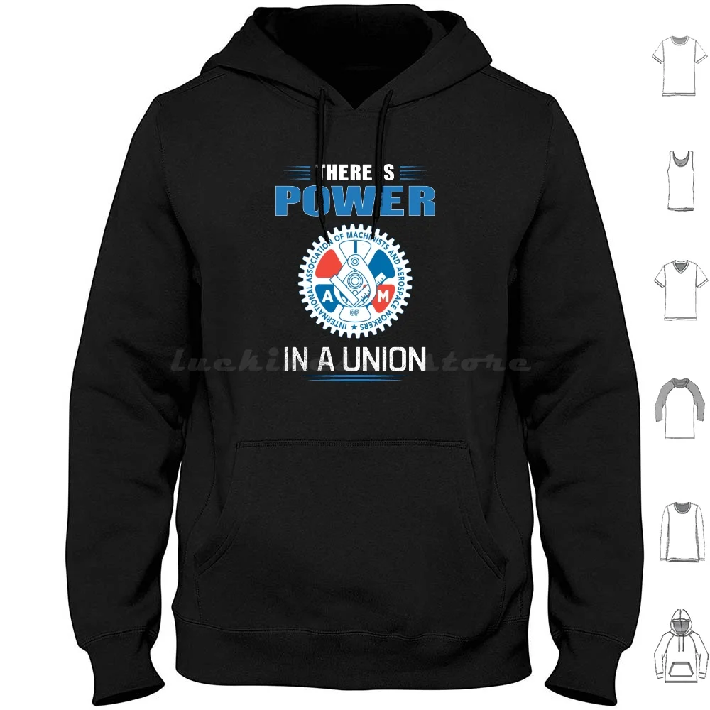 

Международная ассоциация машинистов и рабочих аэрокосмической промышленности есть власть в хлопковой толстовке с длинным рукавом