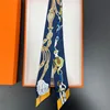 Fashion Women Belt Lock Chain Ribbon Silk Scarf Handbag Handle Wrap Bag Ribbon Scarf Women Girls Head Hair Wrist Decoration 2