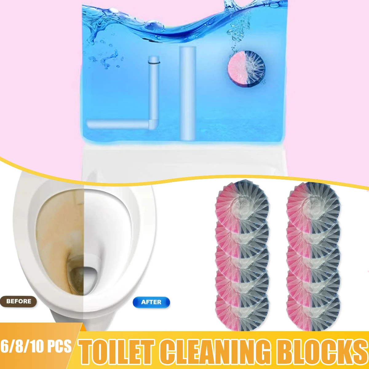Toilet cleaner Long-lasting toilet deodorant Stain remover Prevent various stains Household bathroom cleaner products