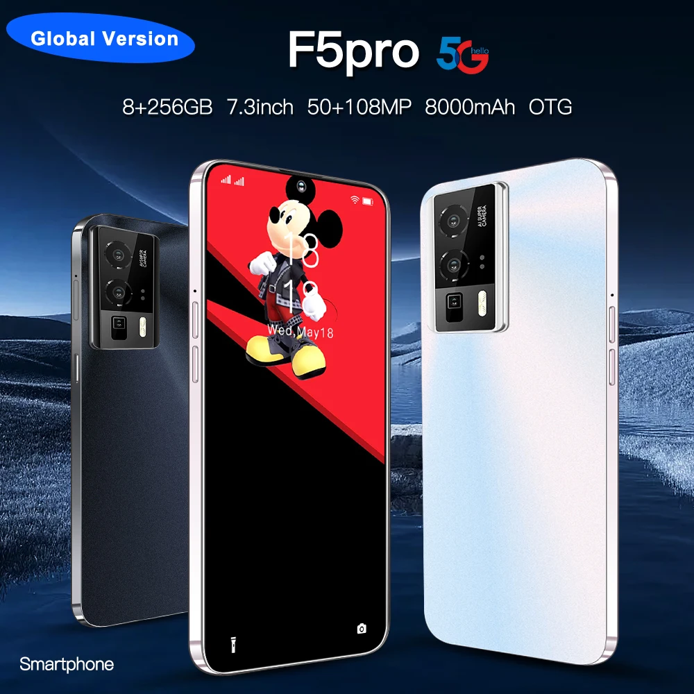 

Смартфон VER F5 Pro, 10 ядер, 8 + 256 ГБ, 7,3 дюйма, Android 13