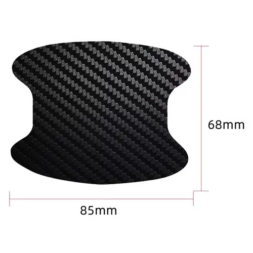 4pcs/Set Universal Car Door Handle Bowl Scratch Protective Sticker Automobiles Door Handle Carbon Fiber Protector Accessories - Image 6