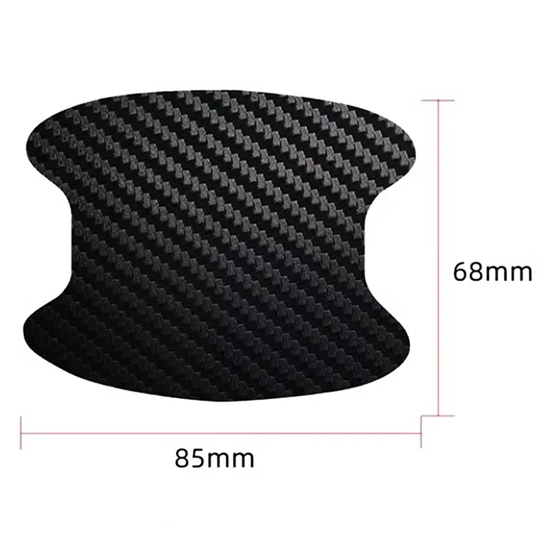 4pcs/Set Universal Car Door Handle Bowl Scratch Protective Sticker Automobiles Door Handle Carbon Fiber Protector Accessories - Image 6