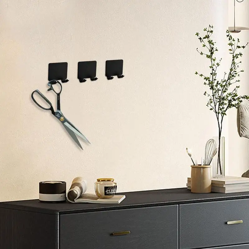 Wall Mount Holder Punch-free Shower Washcloth Hanger Self Adhesive Waterproof Space Aluminum Shower Sponge Hook Bathrobe