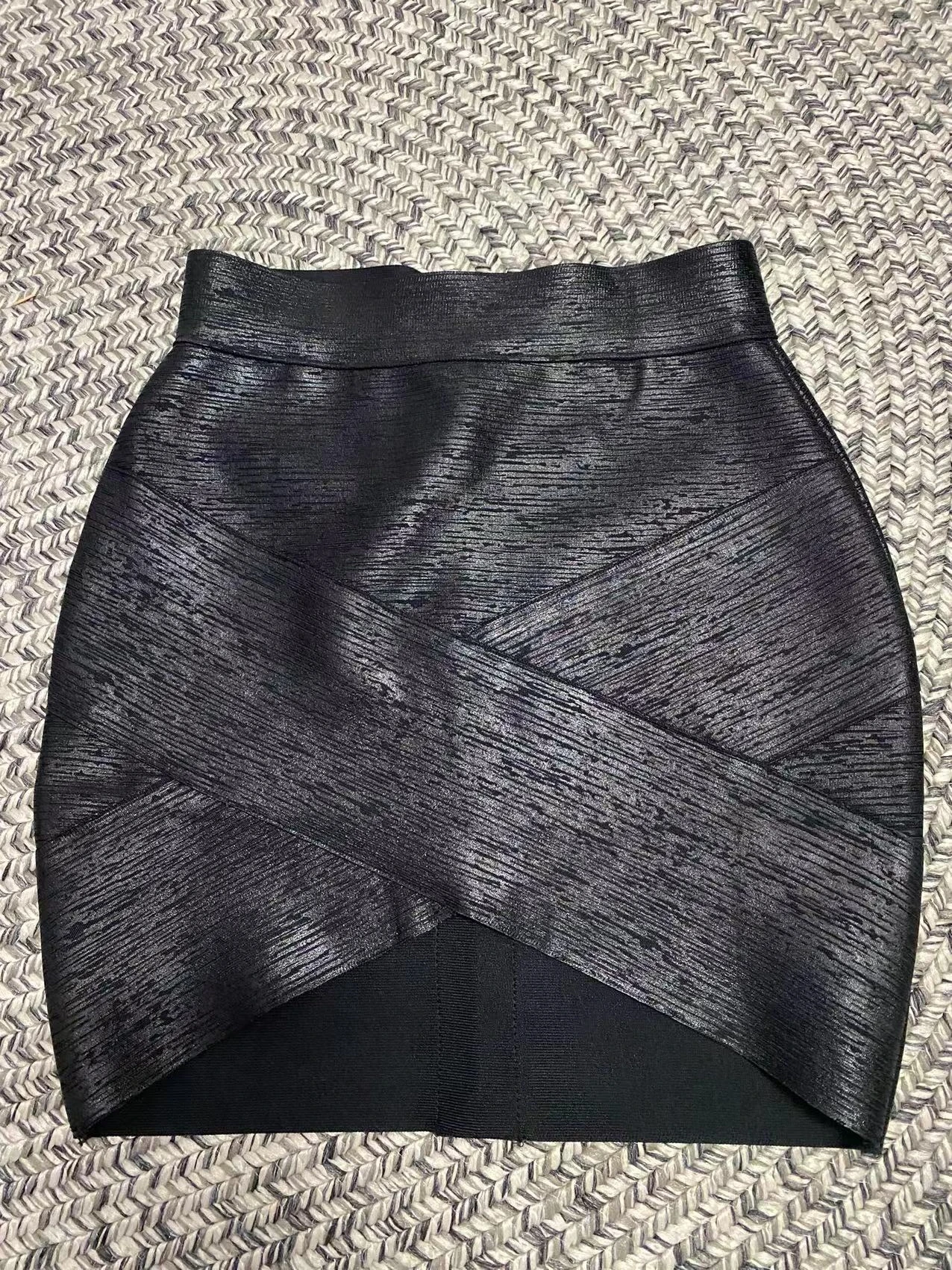Top Quality Gold Silver Black Foil Color Women Sexy Bandage Bodycon Mini SKirt Nightclub Party Celebrate Wear Skirts