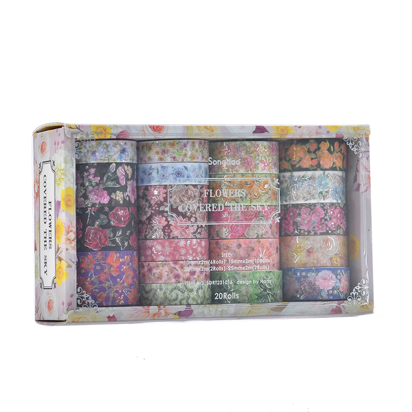 flowers Silver Foil