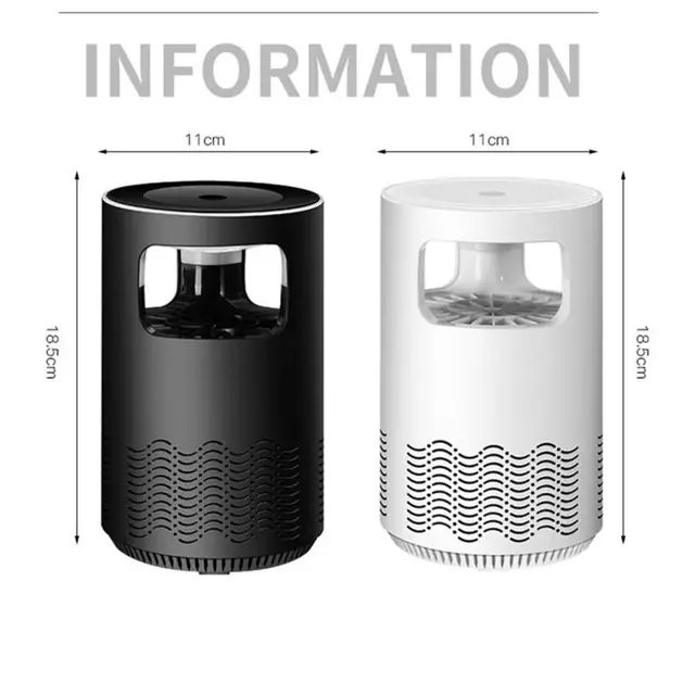 Xiaomi Led Fly Trap Mute Flycatcher Uv Szúnyoggyilkos Elektromos Légykapocs Usb Szúnyogcsapda Légyfogó Kültéri Hálószobához - Image 6