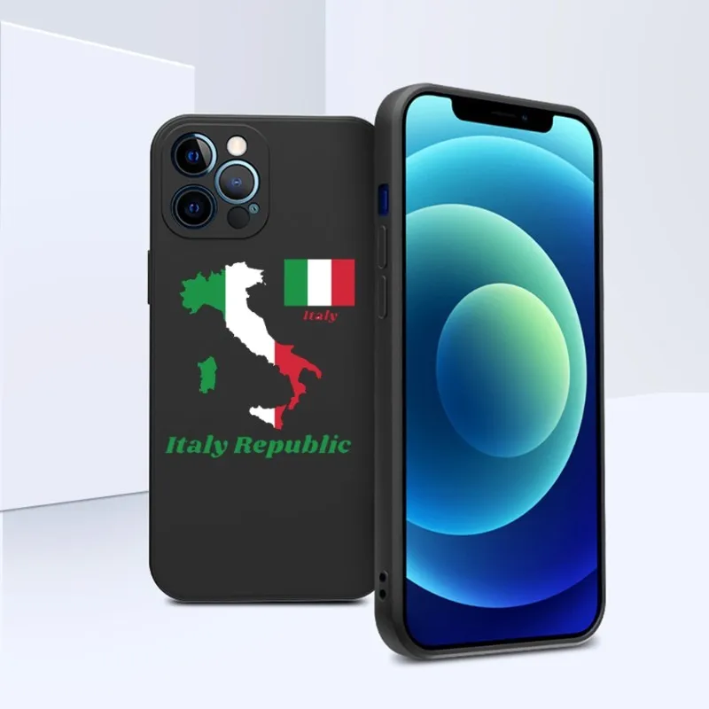 Custodia Per Telefono Con Bandiera Nazionale Italia Italia Per Iphone 14 11 12 13 Pro Max X Xr Xs Max 6 6S 7 8 Plus Cover Per Telefono A Colori Quadra