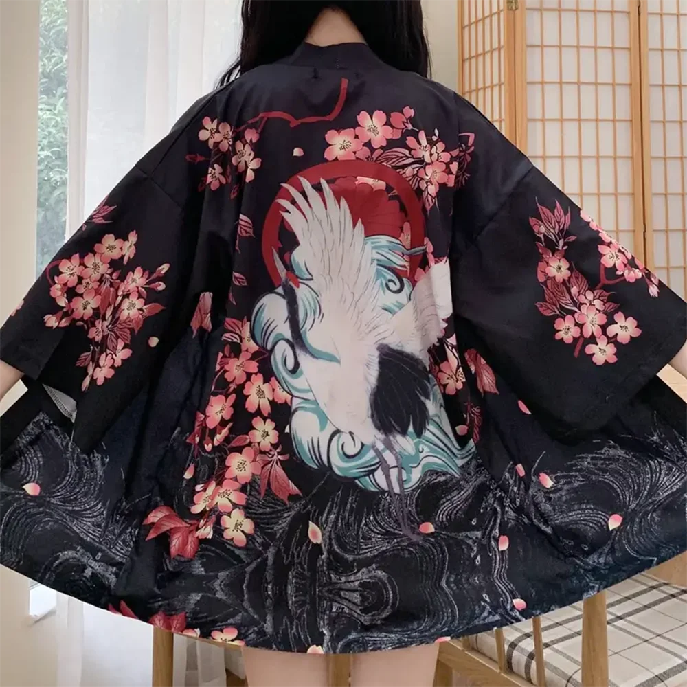 Japanese Kimono Clothes Japanese Traditional Summer Women's Sun Protection Cardigan Mori Fashion Print Soft And Comfortable