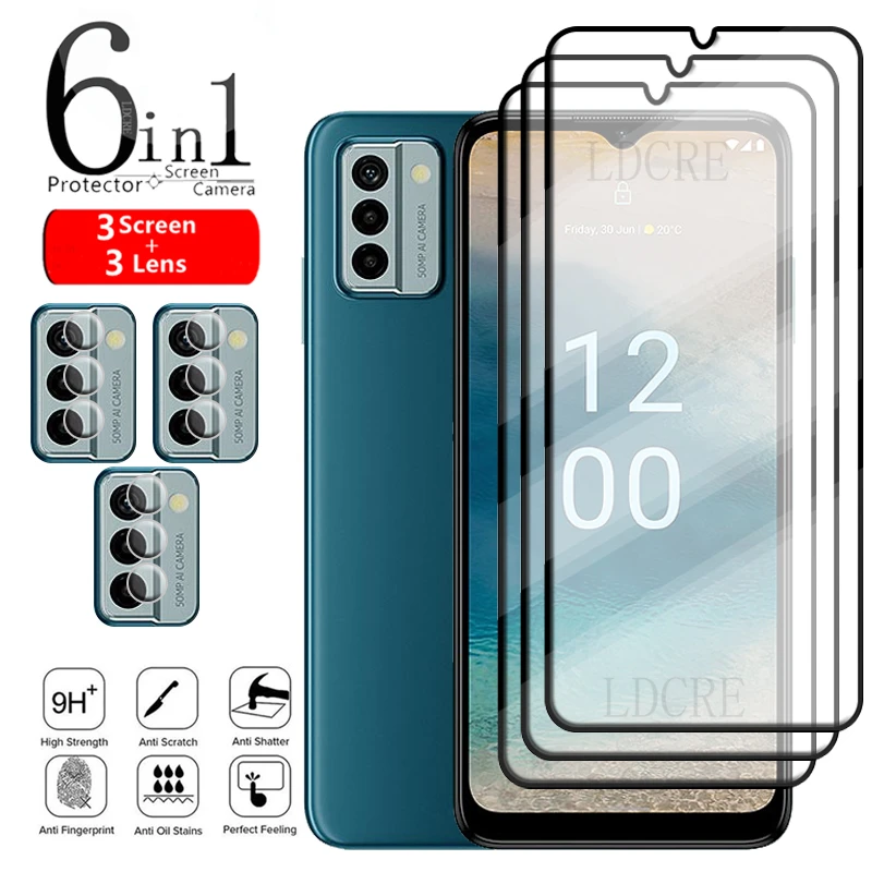 6-in-1 HD Tempered Glass Screen and Camera Protector Set