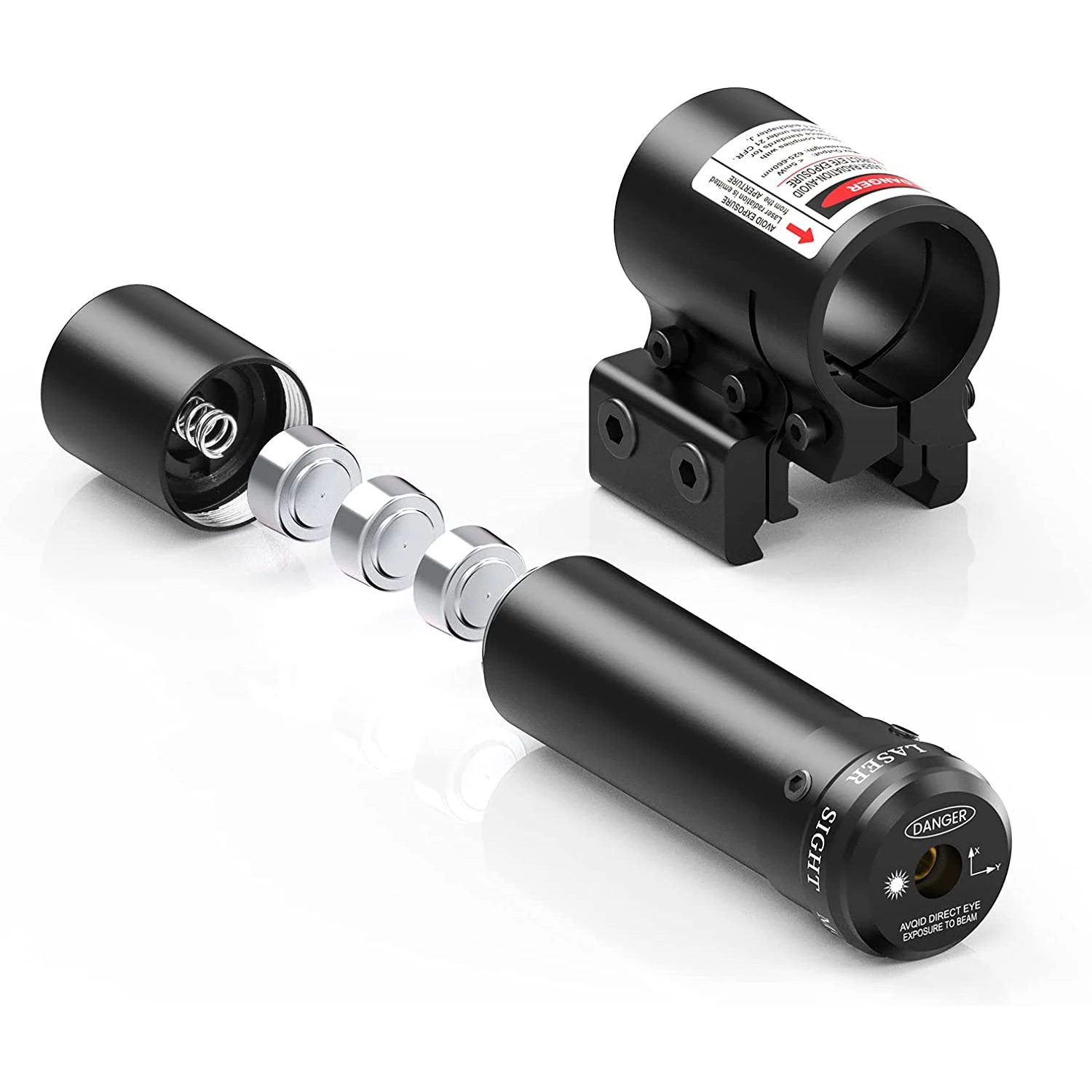 Tactical Red Dot Laser Sight Scope 11mm 20mm Adjustable Picatinny Rail Mount Rifle Pistol Airsoft Laser with Batteries