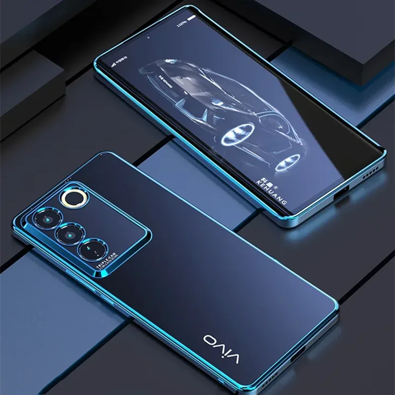 Sleek Transparent Electroplating TPU Soft Silicone Back Cover