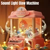 Children Mini Claw Machine DIY Prizes Gashapon Plush Doll Vending Arcade Crane Machines Kids Interactive Toys Christmas Gifts 1