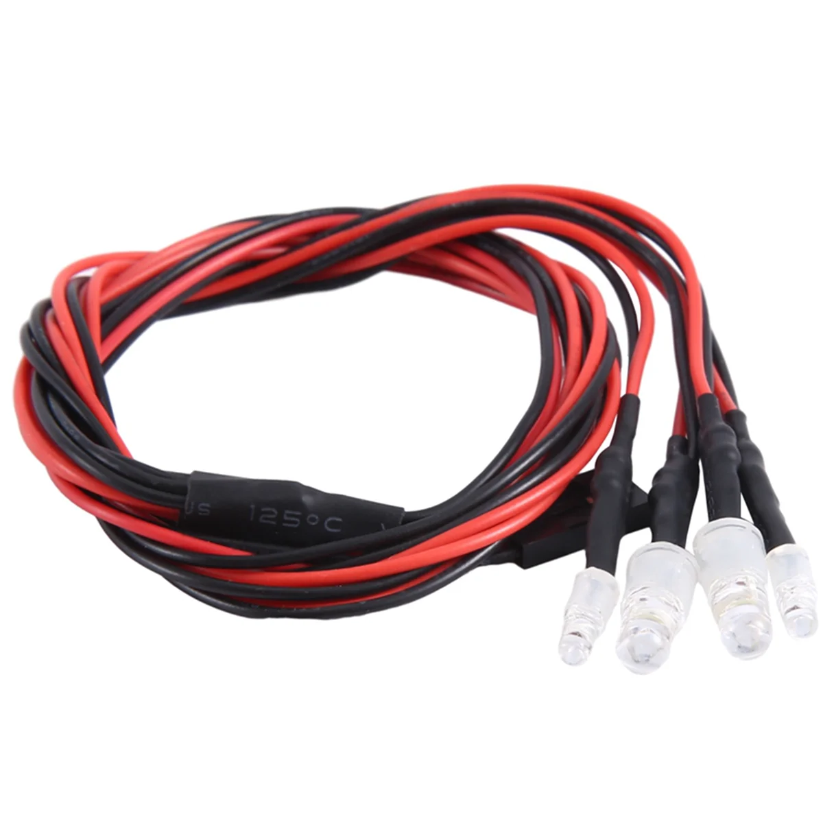 1/10 RC ڵ Ʈ ũѷ RC 𵨿 LED Ʈ ŰƮ, 帮Ʈ ڵ Ʈ ̵, 5mm  3mm, ȭƮ , 4 LED