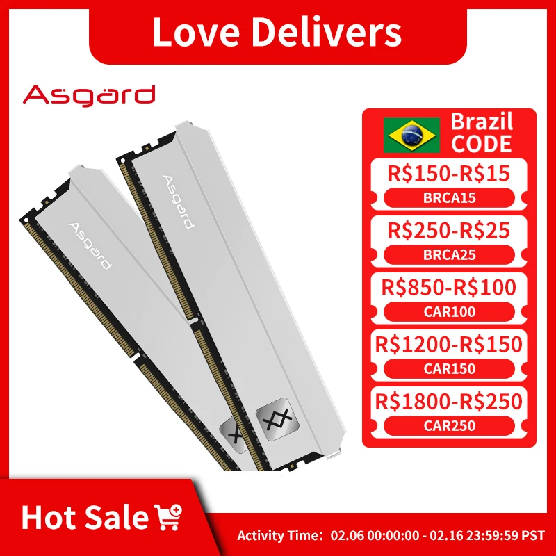 Asgard T3 Ddr4 8Gb 16Gb 3200Mhz 3600Mhz Modulo Dram Memoria Ram Desktop Ram 16Gb 3600Mhz Ddr4 Ram