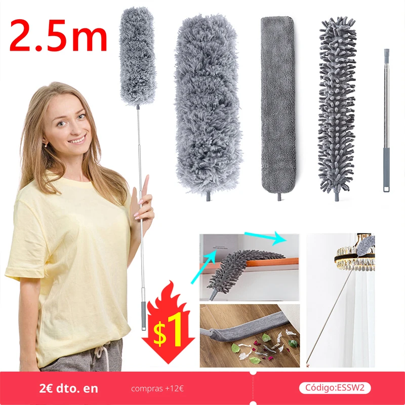 100inch limpiar 2.5m/1.4m herramientas de limpieza hogar Cepillo para de