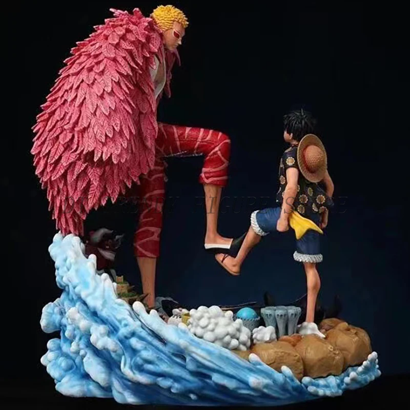 

Фигурки героев Аниме One Piece D Luffy VS Donquixote Doflamingo, 21 см, ПВХ, коллекционные модели, украшения, игрушки, детские подарки