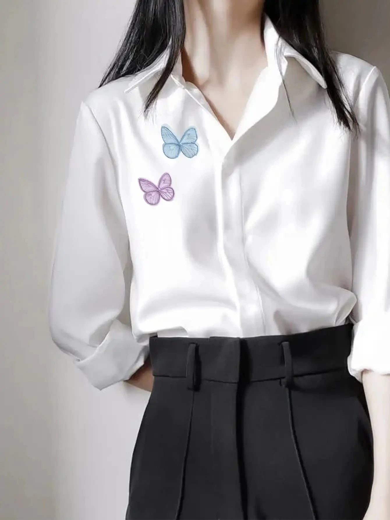Embroidered Butterfly Patches Cloth Wedding Birthday Clothing