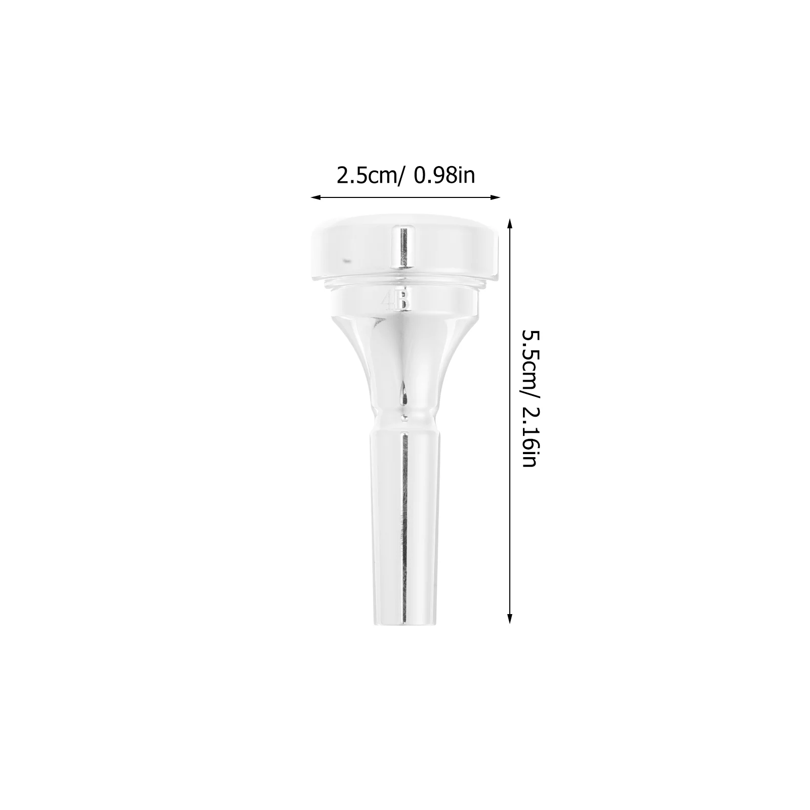 Silver plated brass cornet mouthpiece short horn 4B copper accessories for musical instruments practice durable easy