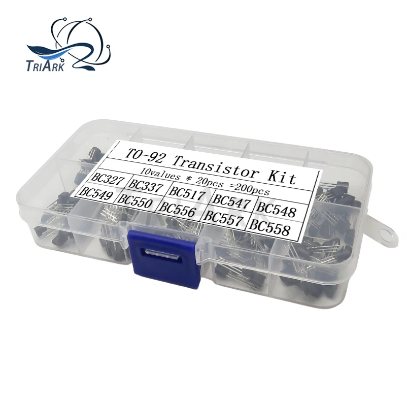 TO-92 Transistor Assortment Kit - 100/200 PCS with Storage Box