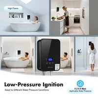 Chauffe-eau électrique instantané mural 220V, sans réservoir, à température constante, prise EU 1