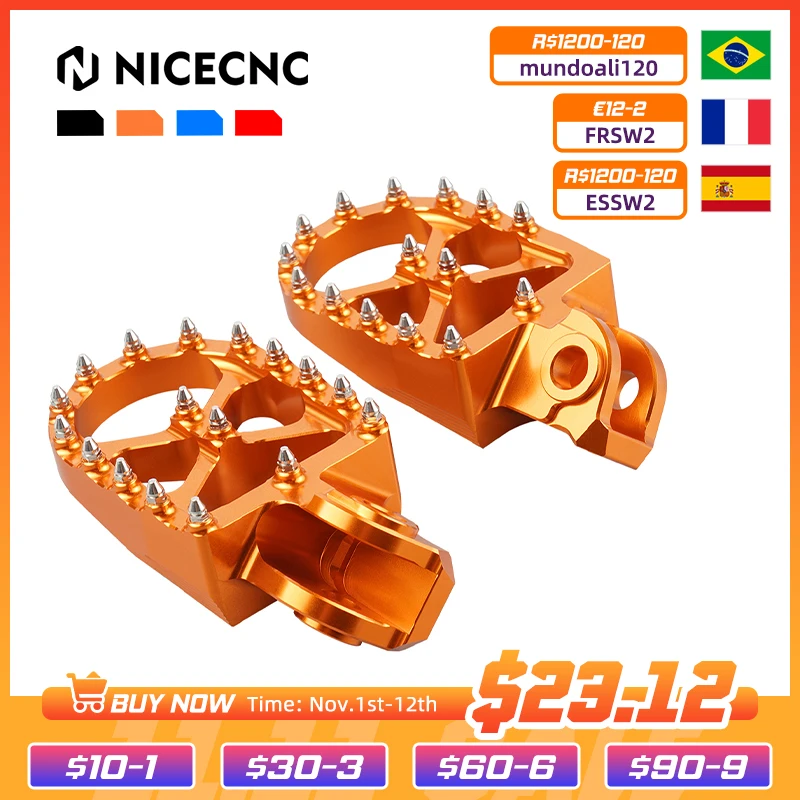 Foot Pegs Foot Rests Pedals For KTM 690 Enduro R 690 SMC R 2008-2021 950 Adventure 1050 1090 1190 1290 Adventure S T 2013-motorcycle foot pedals,motorcycle footrests