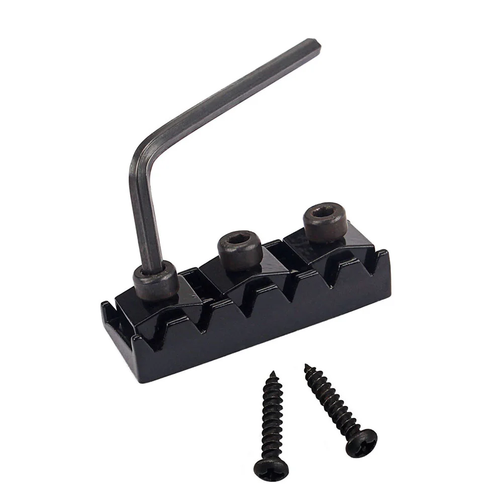 

42mm Zinc Alloy Electric Guitar Locking Nut String Lock With Allen Wrench Replacement Instruments Guitar Part Accessories GAA02