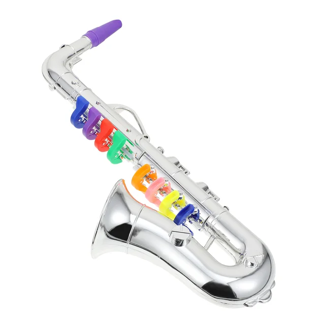 Fake Saxophone Toy Simulation Music Saxophone Model Children's Music Toy Trumpet Musical Wind Instruments Kids Birthday 3