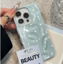 รูปสินค้า เคส iPhone ลายจุดสีดำ ป้องกันกระแทก นุ่มสบาย