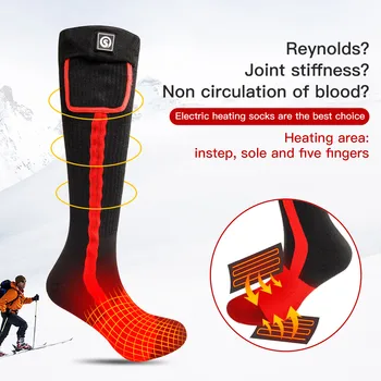 Savior Heated Socks Man Winter Rechargeable Outdoor Sport Thermal Heated Foot Warmer Ski Sports Heated Socks Warm Snowmobile Ski 3
