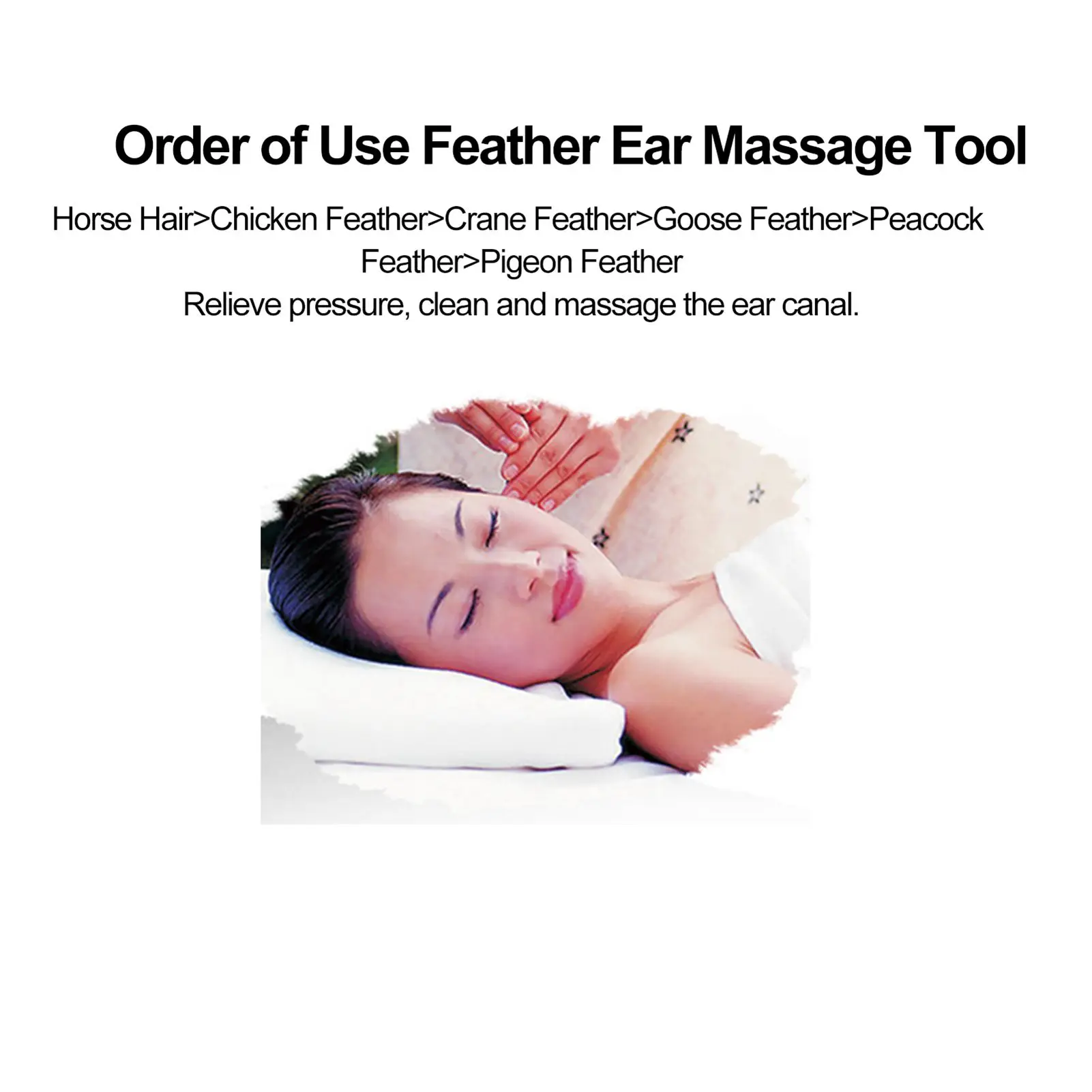 10pcs Ear picking Tool Set Goose Feather Stick EarPicking Massage Ear Canal Cleaning EarPicking Tool Ear Picking Spoon EarCare