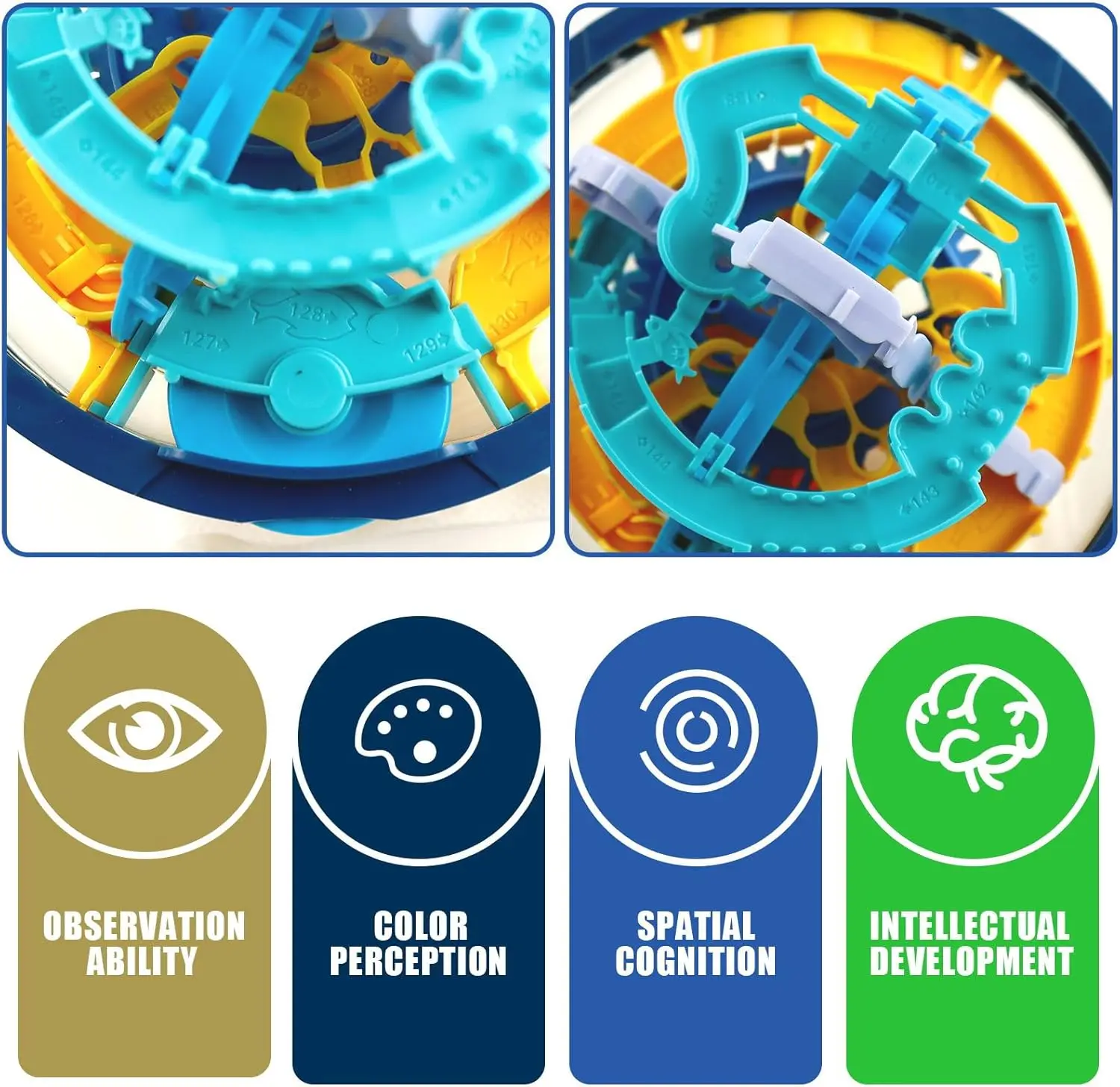 Large 299 Levels 3D Puzzle Ball Maze Toy Montessori Brain Burning Ball Challenge Obstacle Game Thinking Training Maze Toy Gifts 2
