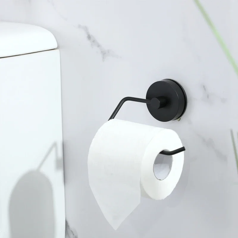 Self-Adhesive Toilet Paper Holder Bathroom Stainless Holder Toilet Punch-free Roll Paper Hook Kitchen Hook Storage