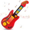 2 In 1 Electric Kids Guitar Toy Foldable Toy Guitar Piano Beginners Musical Instruments Early Education Best Gift for Boys Girls 1