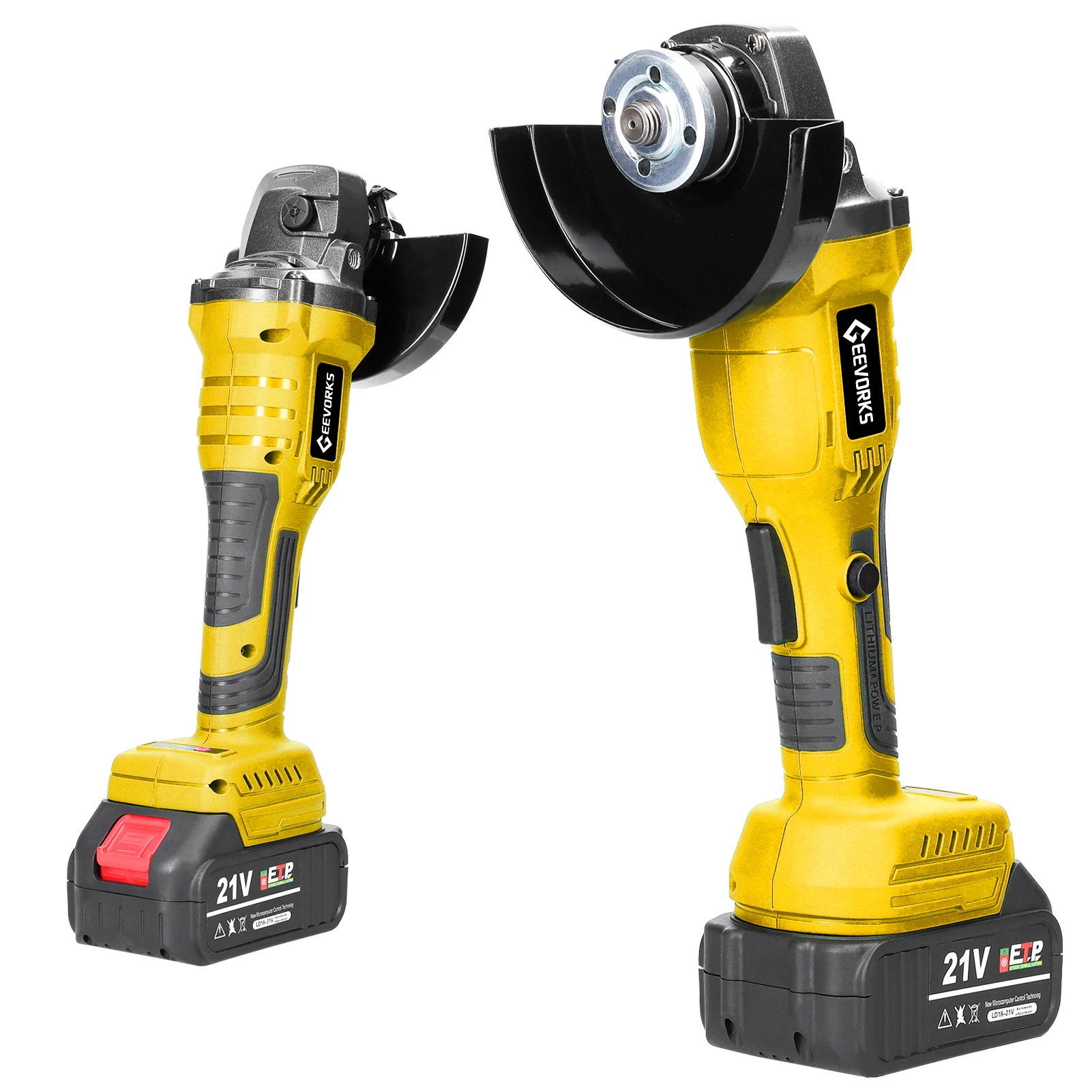 Electric Grinding Tool Power Tool 21V 125mm M14 Angle Grinder Brushless Motor Cutting Polishing Ceramic Tile Wood Stone Steel 5