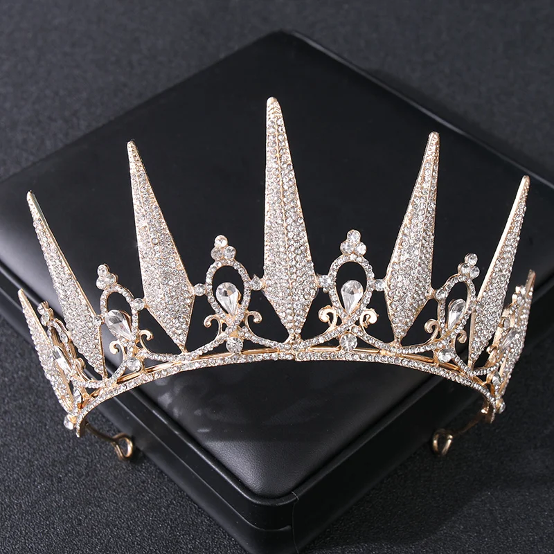 Jewelry Accessories Hair Accessory Bridal Headwear Baroque Vintage Crystal Rhinestone Princess Tiaras Crowns Diadems Women Bridal Wedding Hair Accessories