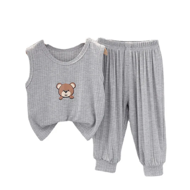 

New Summer Baby Clothes Suit Children Boys Girls Sports Cotton Vest Pants 2Pcs/Set Infant Toddler Casual Costume Kids Sportswear