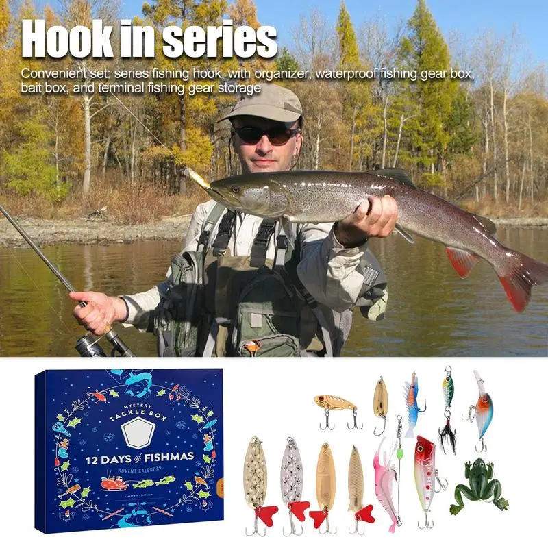 Advent Calendar Fishing Christmas Countdown Fishing Tackle Advent Calendar  for FisherAdult Men Teen Boys Great Gift Accessories - AliExpress