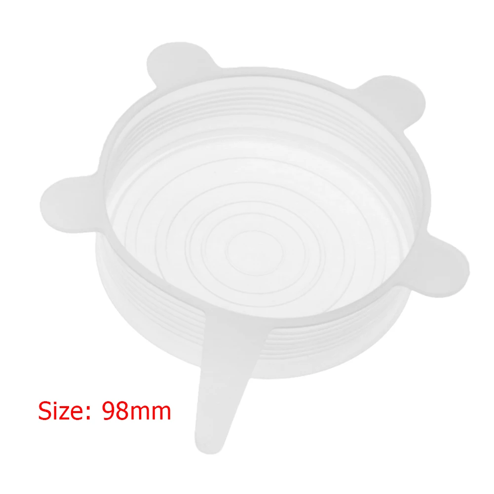 Heat Resistant Reusable Stretch Silicone Lids 1 Piece food cover kitchen utensils kitchen supplies fresh keeping cover preservation cover bowl cover