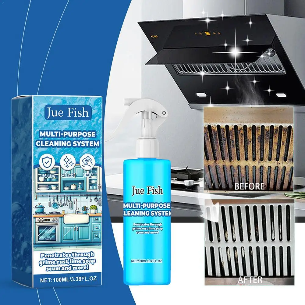 Multi Functional Kitchen Grease Froth Cleaner Efficient Remove Grease Stain Suitable For Stove Top Range Hood Microwave Oven kitchen cleaner