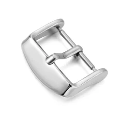 Stainless Steel Pin Clasp for Leather Watchbands - Premium Watch Buckle Accessory (18mm S)