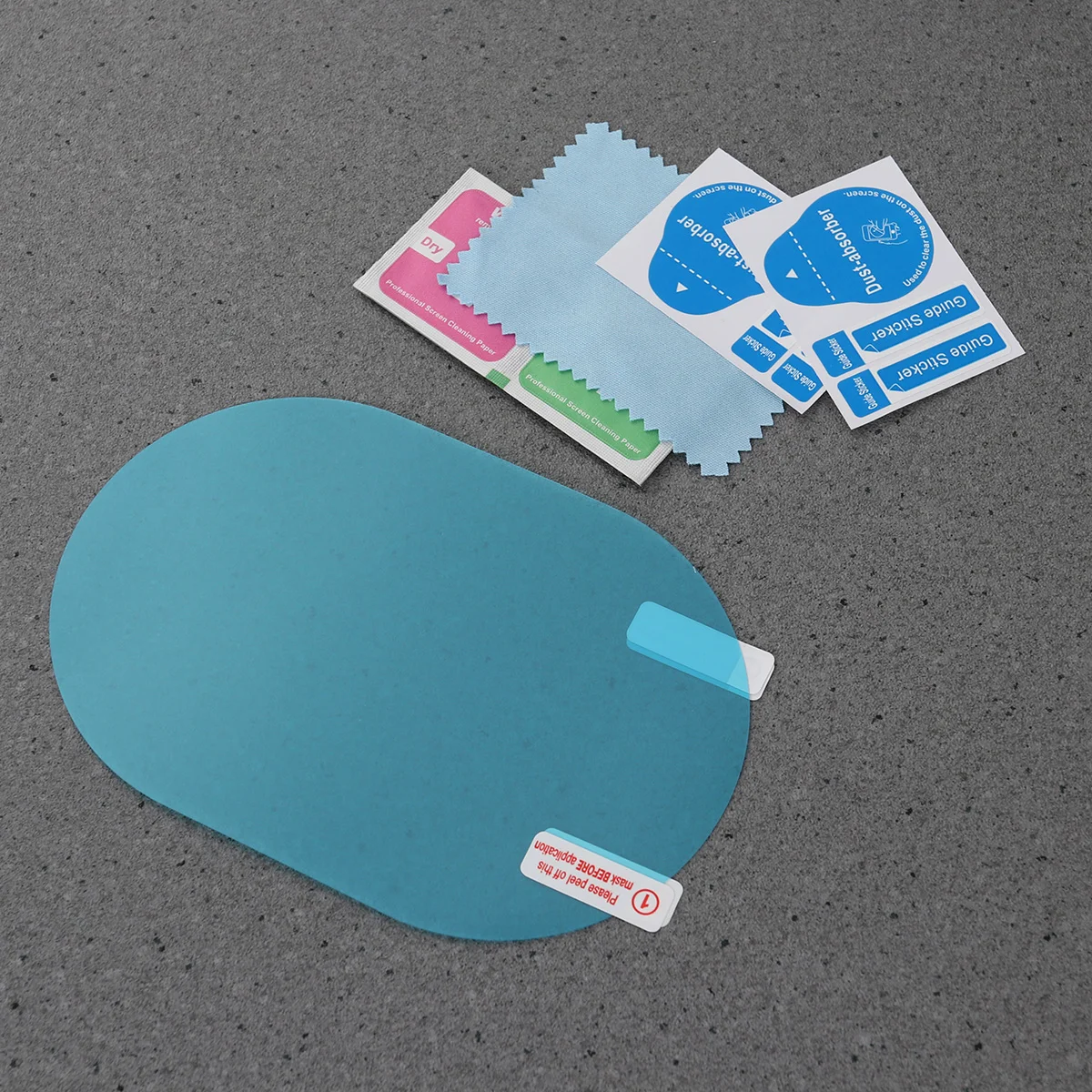 

2 PCS Car Rearview Mirror Ellipse Protective Film Anti-Glare Anti-Scratch Anti-Fog Rainproof Rear View Mirror Clear Film with