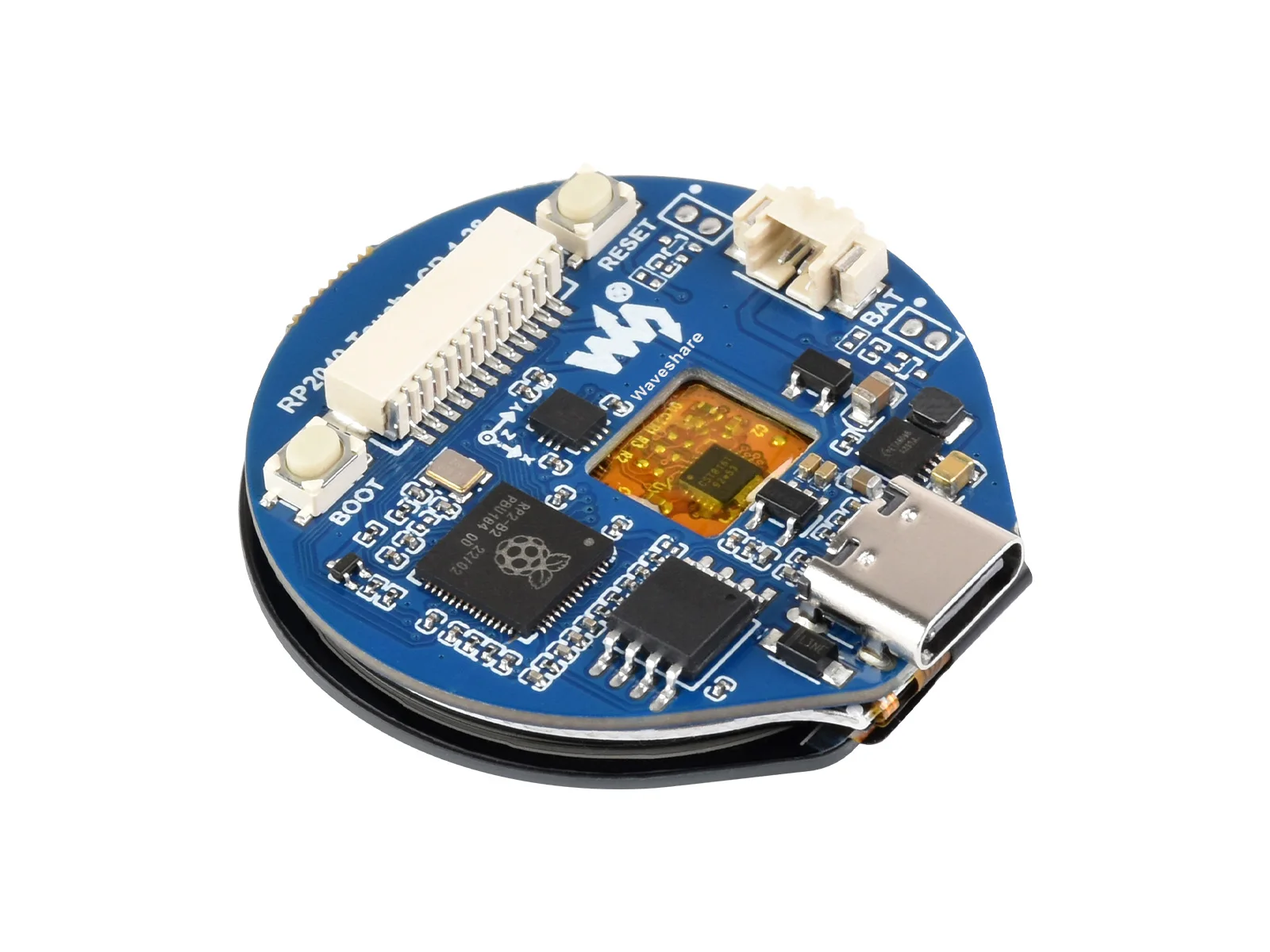 RP2040 ũƮѷ  , 1.28 ġ  ġ LCD, Ʈ ũ, ӵ  ̷ν  